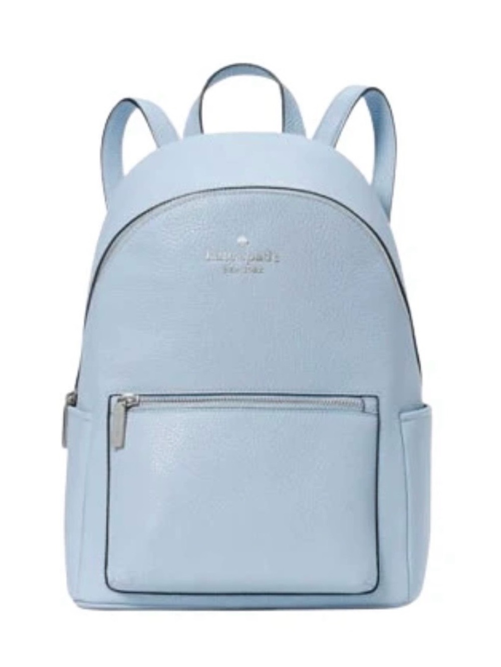 kate spade Dusty Blue Leila Dome Pebbled Leather Backpack